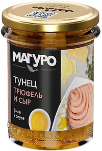 Изображение товара Тунец Магуро в соусе Трюфель и сыр 200г