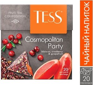 Изображение товара Чай фруктовый Tess Cosmopolitan Party 20*2г