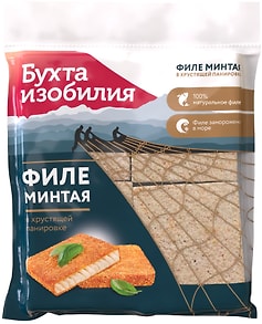 Изображение товара Филе минтая Бухта Изобилия в хрустящей панировке 270г