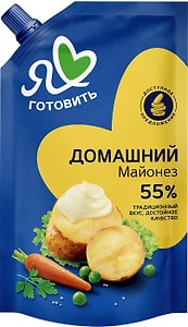 Изображение товара Майонез Я люблю готовить Домашний 55% 390мл
