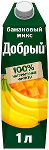 Изображение товара Напиток сокосодержащий Добрый Банановый микс 1л