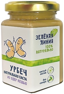Изображение товара Паста Зеленая линия Урбеч из ядер кешью 190г