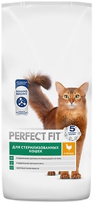 Изображение товара Сухой корм для кошек Perfect Fit Курица для стерилизованных 5кг