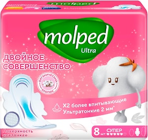 Изображение товара Прокладки Molped Ultra Супер 8шт