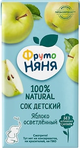 Изображение товара Сок ФрутоНяня Яблоко 500мл