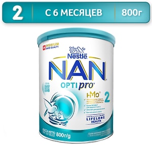 Изображение товара Смесь NAN 2 OPTIPRO молочная 800г