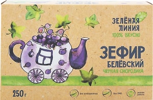 Изображение товара Зефир Зеленая линия Белевский Черная смородина 250г