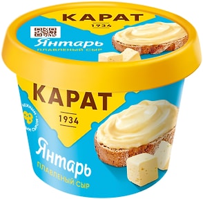 Изображение товара Сыр Карат Янтарь плавленый 45% 230г