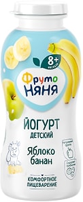Изображение товара Йогурт ФрутоНяня Яблоко-Банан 2.5% с 8 месяцев 200г