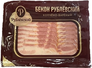 Изображение товара Бекон Рублевский копчено-вареный 150г