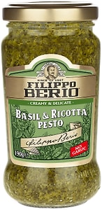 Изображение товара Соус Filippo Berio Песто с базиликом и рикоттой 190г