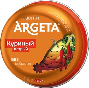 Изображение товара Паштет Argeta Куриный острый 95г