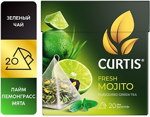 Изображение товара Чай зеленый Curtis Fresh Mojito 20*1.7г