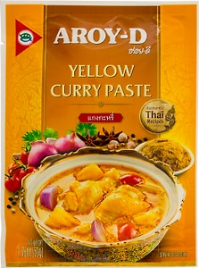 Изображение товара Паста Aroy-D Карри желтая 50г