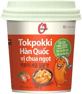 Изображение товара Токпокки OFood с остро-сладким вкусом 105г