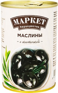 Изображение товара Маслины Маркет Перекресток с косточкой 400г