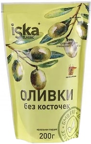 Изображение товара Оливки Iska Без косточек 175г