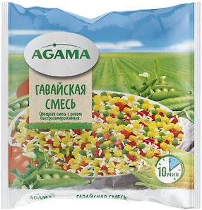 Изображение товара Смесь Agama Гавайская овощная с рисом 400г