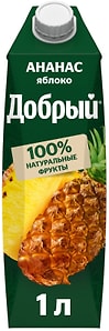 Изображение товара Нектар Добрый ананас-яблоко 1л