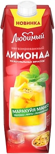 Изображение товара Сок Любимый Лимонад Манго-Маракуйя 970мл