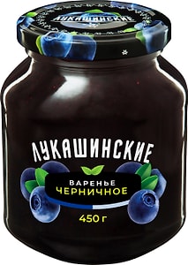 Изображение товара Варенье Лукашинские черничное 450г