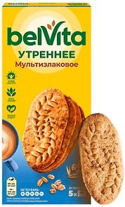 Изображение товара Печенье Belvita Утреннее Мультизлаковое 225г
