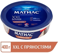 Изображение товара Филе-кусочки сельди Санта Бремор Матиас XXL с пряностями в масле 400г