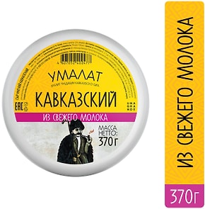 Изображение товара Сыр Умалат Кавказский 45% 370г
