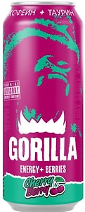 Изображение товара Напиток Gorilla энергетический Cherry Berry 450мл
