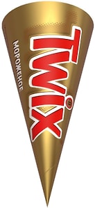 Изображение товара Мороженое двухслойное TWIX со вкусом карамели 68г