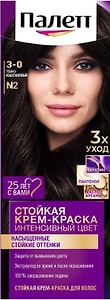 Изображение товара Крем-краска для волос Палетт Интенсивный цвет 3-0 N2 Темно-каштановый 110мл