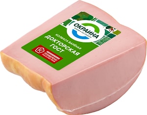 Изображение товара Колбаса Окраина Докторская вареная 0.35-0.5кг