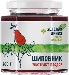 Изображение товара Экстракт плодов шиповника Зеленая линия натуральный 200г
