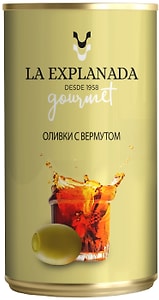 Изображение товара Оливки La Explanada фаршированные пастой из вермута 350г