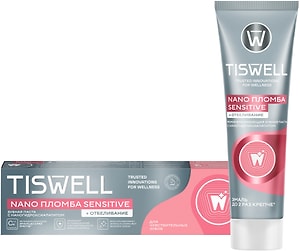 Изображение товара Зубная паста Tiswell Отбеливающая реминерализующая для чувствительных зубов 110г