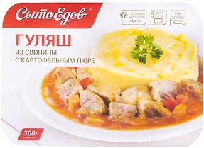 Изображение товара Гуляш из свинины с картофельным пюре 300г