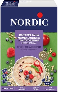 Изображение товара Каша Nordic овсяная Ягодное ассорти 210г