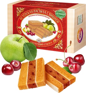 Изображение товара Пастила Белевская пастильная мануфактура с вишней без сахара 180г