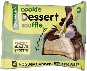 Изображение товара Печенье Chikalab с начинкой и суфле Сливочная ваниль 55г