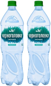 Изображение товара Вода Черноголовка питьевая газированная 1.5л