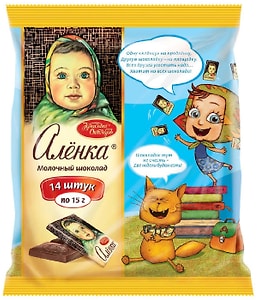 Изображение товара Шоколад Аленка Классический молочный 14шт*15г