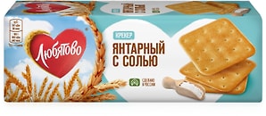 Изображение товара Крекер Любятово Янтарный с солью 204г
