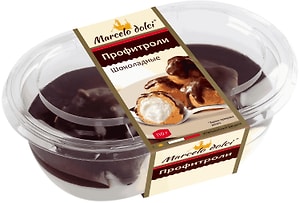 Изображение товара Пирожное Marcelo Dolci Профитроли Шоколадные 110г