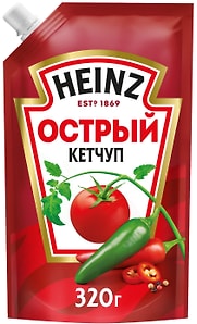Изображение товара Кетчуп Heinz Острый 320г
