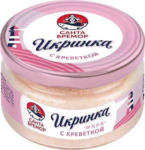 Изображение товара Икра Санта Бремор Икринка с креветкой 160г