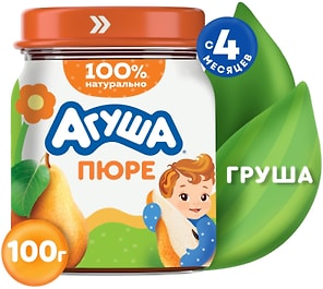 Изображение товара Пюре Агуша Груша 100г