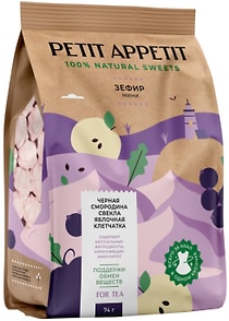 Изображение товара Зефир Petit Appetit Черная смородина-Свекла-Яблочная клетчатка 74г