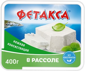Изображение товара Сыр Фетакса в рассоле 45% 400г