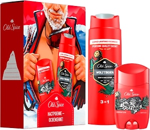 Изображение товара Подарочный набор Old Spice Wolfthorn Дезодорант 50мл + Гель для душа Capitan 250мл в ассортименте