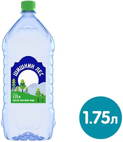 Изображение товара Вода Шишкин Лес питьевая негазированная 1.75л